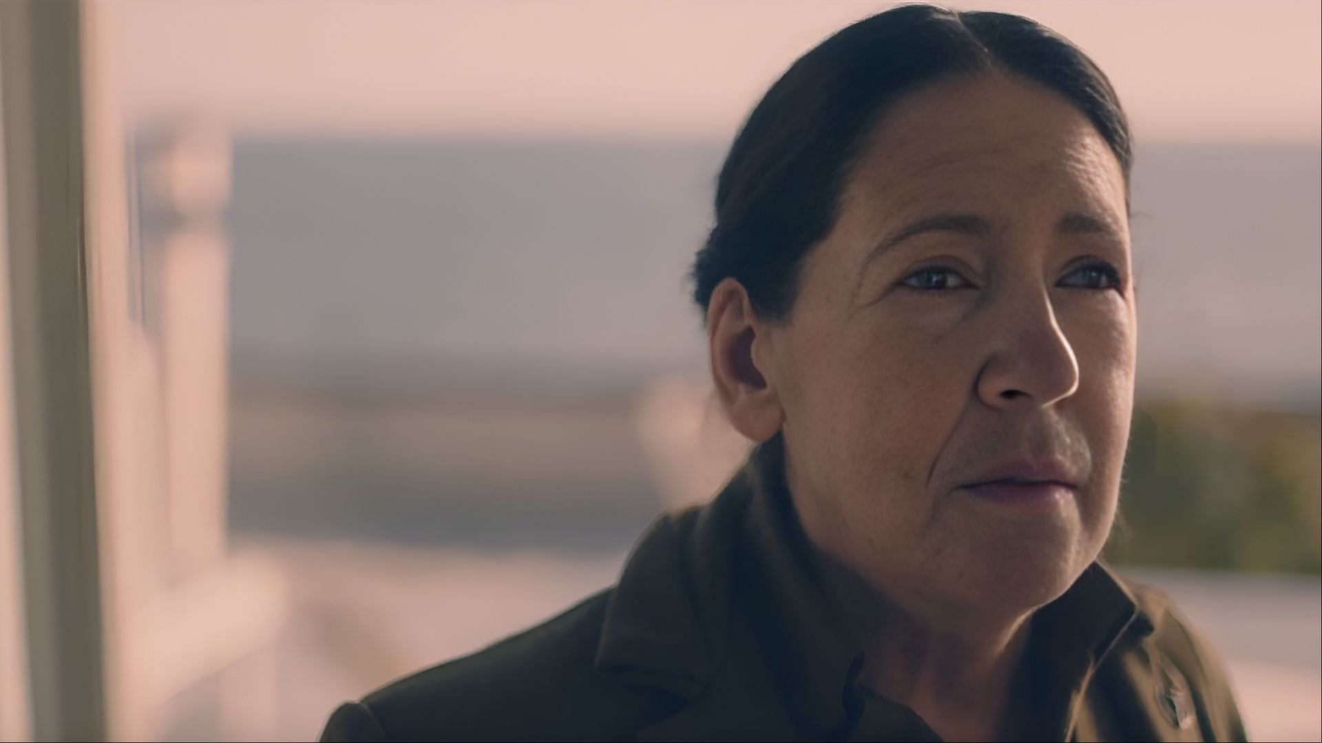Ann Dowd reprises her role as Aunt Lydia in The Testaments, continuing her character’s arc from The Handmaid’s Tale. (Image via Hulu)